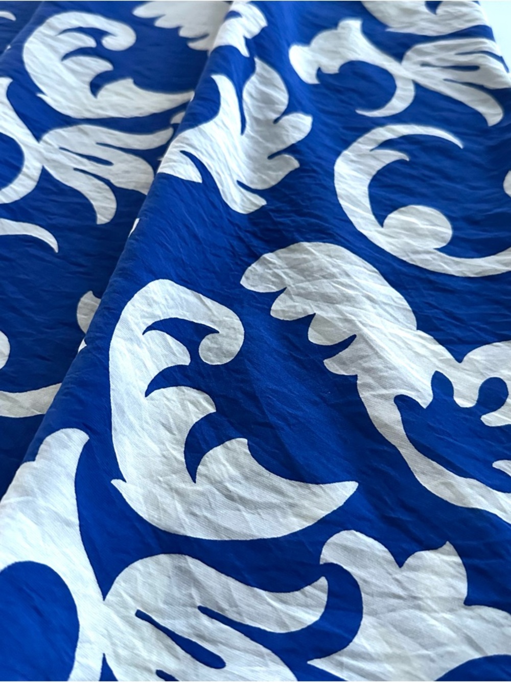 H&M Blue and White A-Line Floral Print Skirt - Picture 7 of 8
